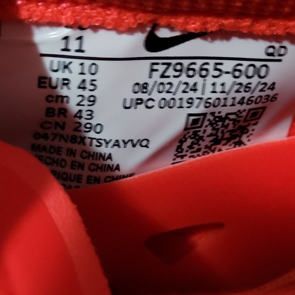 Nike Zoom Rival SD Throwing Shoes Men's Size 11 Red Yellow Black FZ9665-600 NEW - Picture 7 of 16